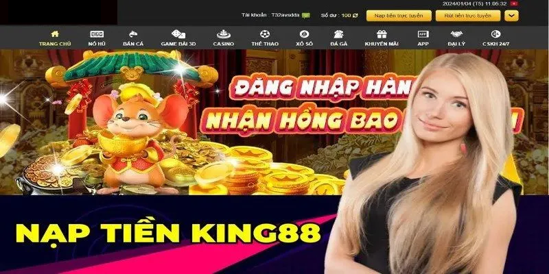 Những phương thức nạp tiền King88 chi tiết nhất